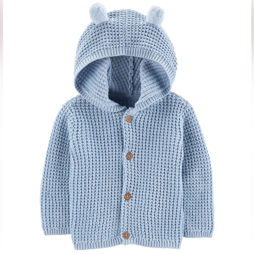 Carter's Knit Hooded Cardigan - 6m